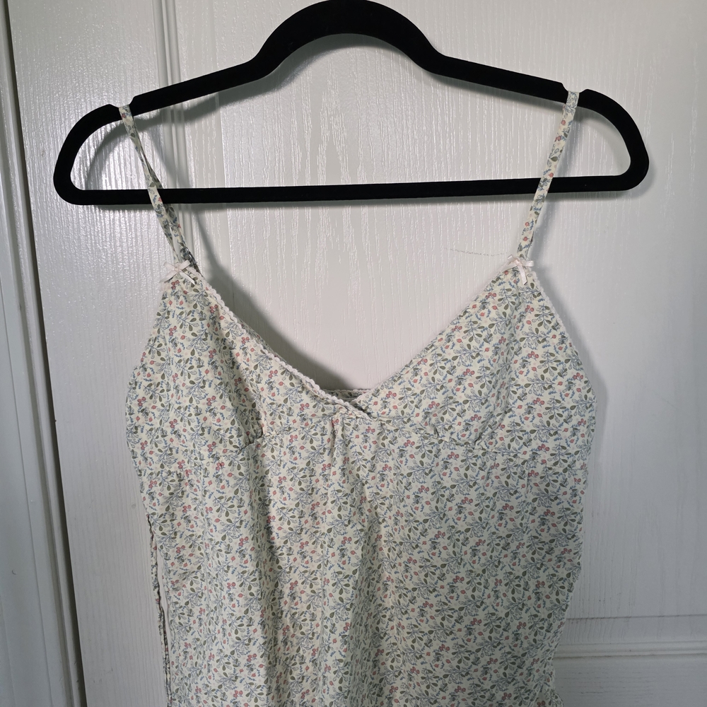 Brandy Melville Floral Spaghetti Strap Top